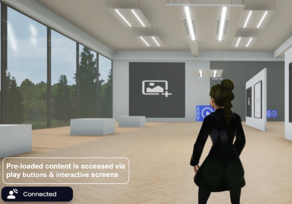 Gallery environment in the metaverse